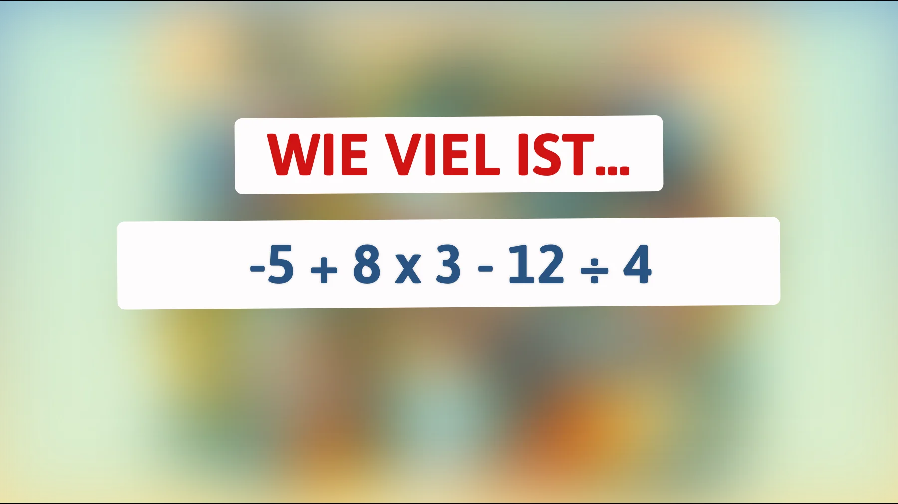 Nur 1% der Genies können dieses mathematische Rätsel knacken - bist du klug genug, um die richtige Lösung zu finden?"