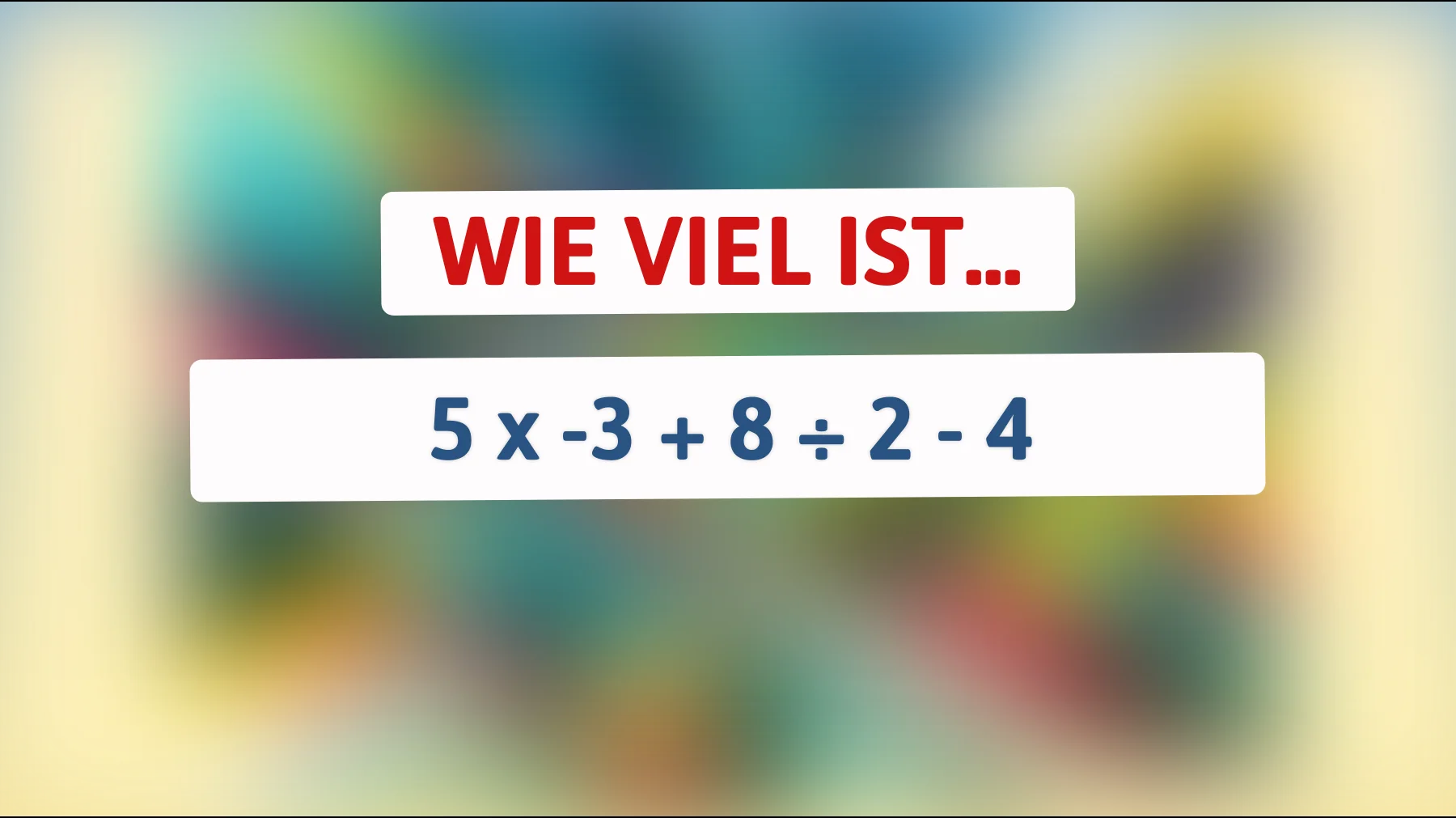 Nur 2% der Menschen lösen dieses mathematische Rätsel auf Anhieb – gehörst du dazu?"