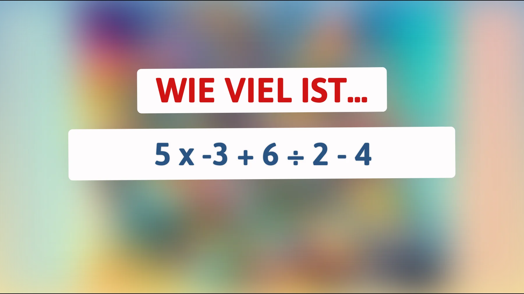 Nur für geniale Denker: Kannst du dieses vermeintlich simple Rätsel lösen? Prüfe dein mathematisches Können!"